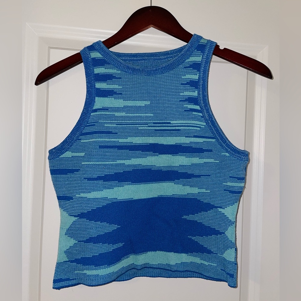 Large knit tank top